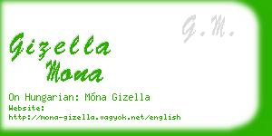 gizella mona business card
