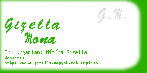 gizella mona business card